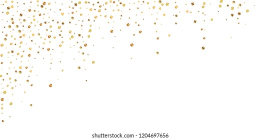 Sparse Gold Confetti Luxury Sparkling Confetti Stock Vector (Royalty ...