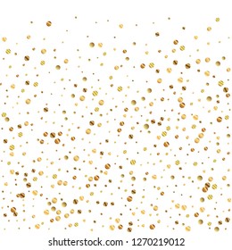 Sparse Gold Confetti Luxury Sparkling Confetti Stock Vector (Royalty ...