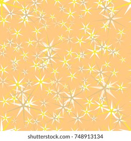 Sparse pointed stars on a beige background