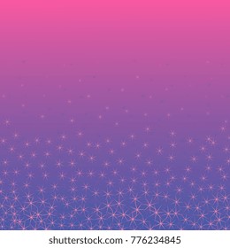 sparse spines on a pink blue gradient