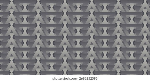 Vetor de Tendência de Padrão Contínuo de Triângulos Esparsos Pontilhado Fundo Abstrato Elegante. Design têxtil na moda Geométrica repetitiva Pale Gray Abstraction. Ilustração de arte em loopable de meio-tom