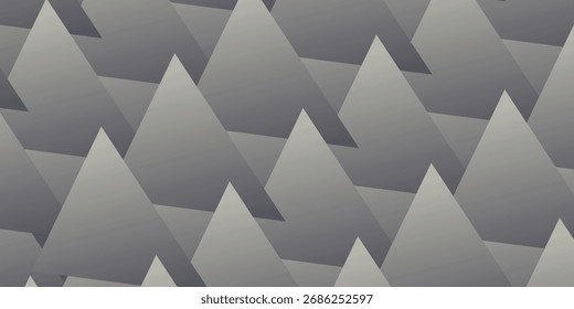 Vetor de Tendência de Padrão Contínuo de Triângulos Esparsos Pontilhado Fundo Abstrato Elegante. Design têxtil na moda Geométrica repetitiva Pale Gray Abstraction. Ilustração de arte em loopable de meio-tom