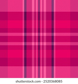 Sparse vector plaid textile, advertising pattern fabric check. King seamless texture background tartan in pink and bright colors.