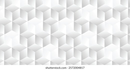 Sparsely arranged random height scaled cubes or boxes perspective view geometry background wallpaper banner, flat lay, 3D illustration