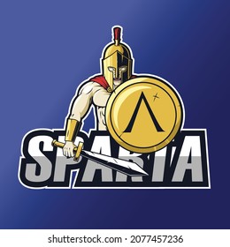 sparta esport logo ,vector design