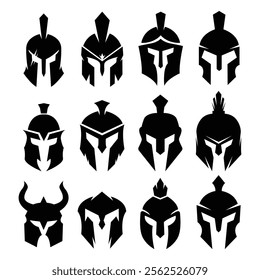 Sparta Helmet Mask Vector Illustration