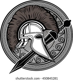 Sparta Helmet with sword
