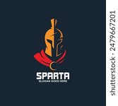 Sparta logo design in vector