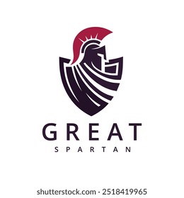 Sparta Logo, Spartan Helmet and Cloak for Greek Roman Warrior Knight Solider logo design inspiration