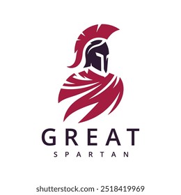 Sparta Logo, Spartan Helmet and Cloak for Greek Roman Warrior Knight Solider logo design inspiration