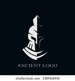 Sparta / Spartan Helmet Warrior logo design inspiration
