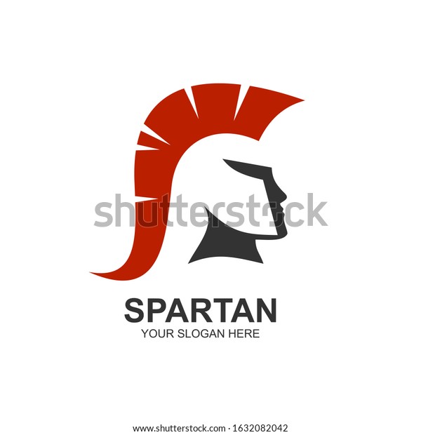 Sparta Warrior Head Logo Design Stock Vector (Royalty Free) 1632082042