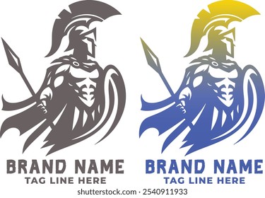 Plantilla de diseño de logotipo Sparta Warrior