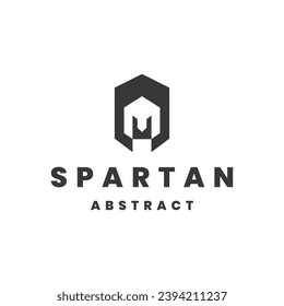 spartan abstract business logo design vector template.