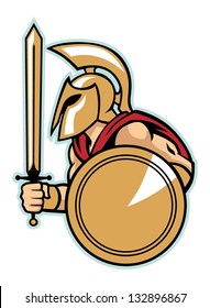 spartan army with shield