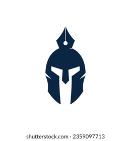 spartan art logo design illustration.