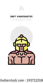 The spartan avatars, Element, Character Design. Crazy and Fantasy Future World Topic. Realistic, Cartoon, Fantastic, Sci-fi Style