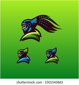 spartan color logo design vector 