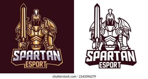 Spartan Esport Logo Mascot Design