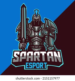 Spartan Esport Logo Mascot Design