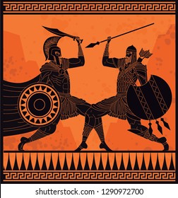 spartan fighting a persian