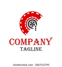 spartan film logo, spartan vintage logo, great for entertainment or film industry logo
