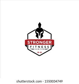 Spartan Fitness And Gym Logo Vector  . Fitness Logo . Bodybuilding Logo design inspiration