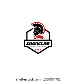 Spartan Fitness And Gym Logo Vector  . Fitness Logo . Bodybuilding Logo design inspiration