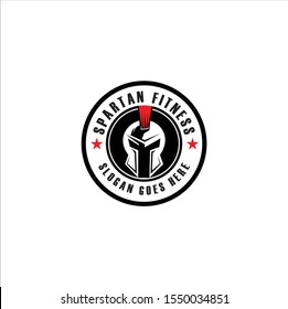 Spartan Fitness And Gym Logo Vector  . Fitness Logo . Bodybuilding Logo design inspiration