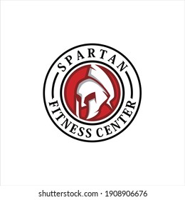 Spartan Fitness And Gym Logo Vector . Fitness Logo . Bodybuilding Logo design inspiration, sports logo template with spartan warriors.