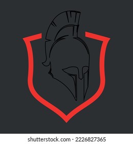 Spartan Fitness And Gym Logo Vector . Fitness Logo . Bodybuilding Logo design inspiration