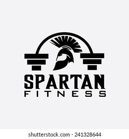 spartan fitness vector design template