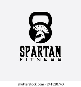 spartan fitness vector design template