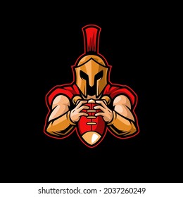 spartan football team mascot trojan greek fighter