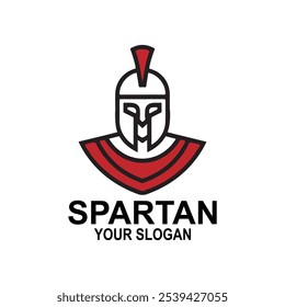 Spartan Gladiator Helmet Emblem logo icon design - Greek Warrior Symbol