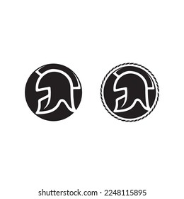 spartan and gladiator logo icon designs vector