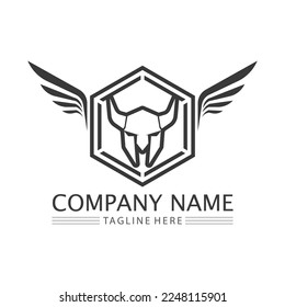 spartan and gladiator logo icon designs vector