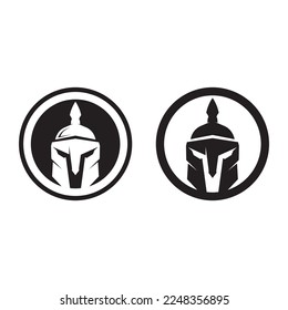 spartan and gladiator logo icon designs vector