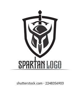 spartan and gladiator logo icon designs vector