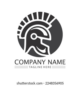 spartan and gladiator logo icon designs vector