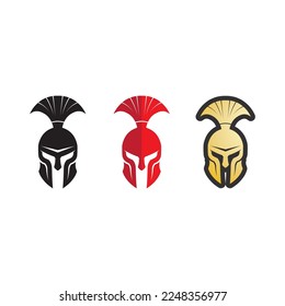 spartan and gladiator logo icon designs vector