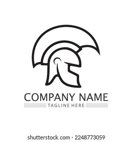 spartan and gladiator logo icon designs vector