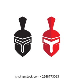 spartan and gladiator logo icon designs vector