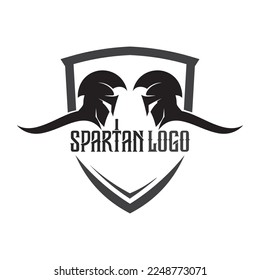 spartan and gladiator logo icon designs vector