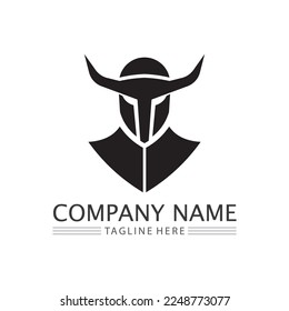 spartan and gladiator logo icon designs vector