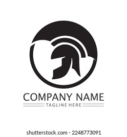 spartan and gladiator logo icon designs vector