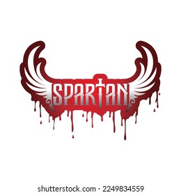 diseño vectorial de iconos de logotipo de espartano y gladiador