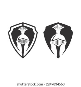 spartan and gladiator logo icon designs vector
