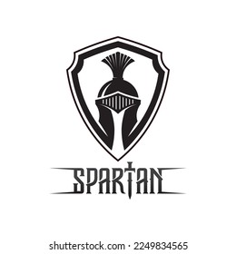 spartan and gladiator logo icon designs vector