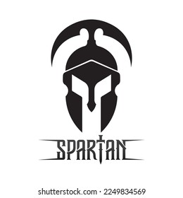 diseño vectorial de iconos de logotipo de espartano y gladiador
